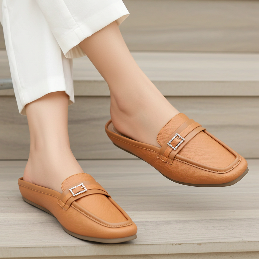 Tan Brown Women Loafers 8004364