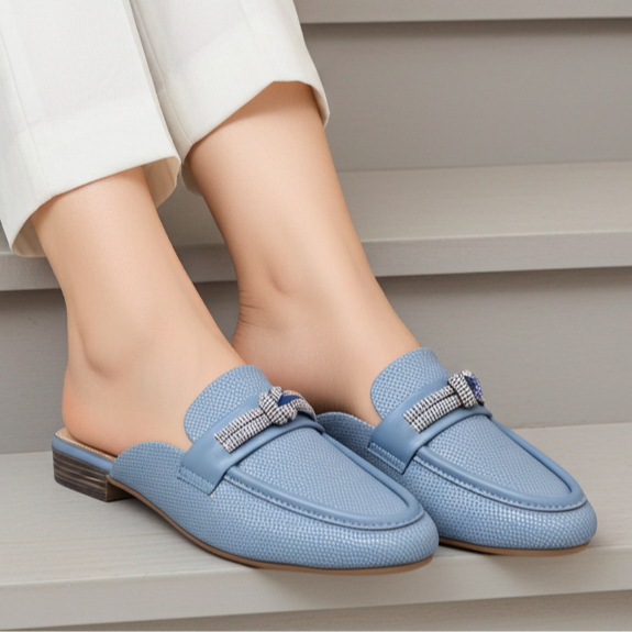 Blue Women's Half Shoes 8007200