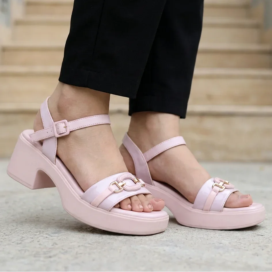 Block Heel Sandals 8002287 Pink