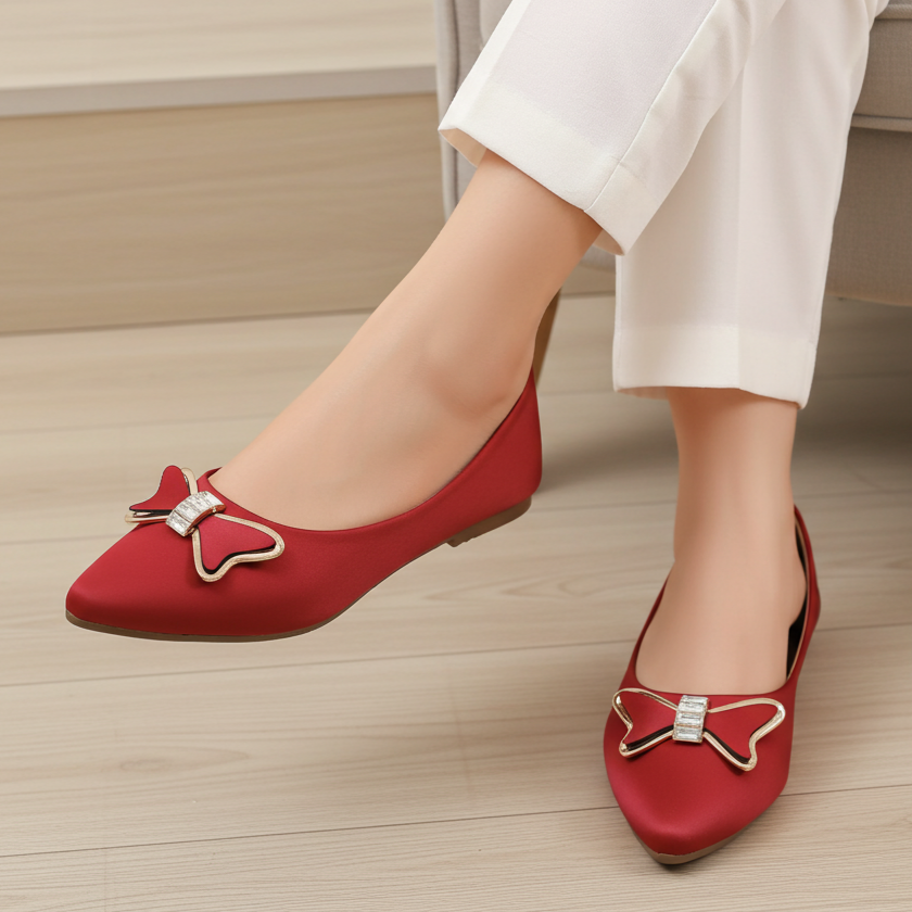 Maroon Women's Comfort Shoes 8006339