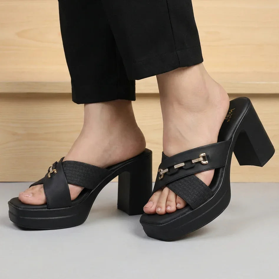 Block Heel 8003540 Black - E Fashion