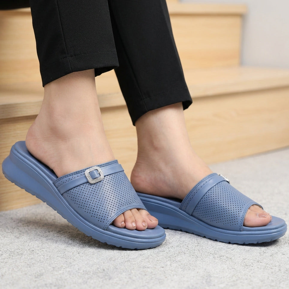 Wedge Slippers 8003556 Blue